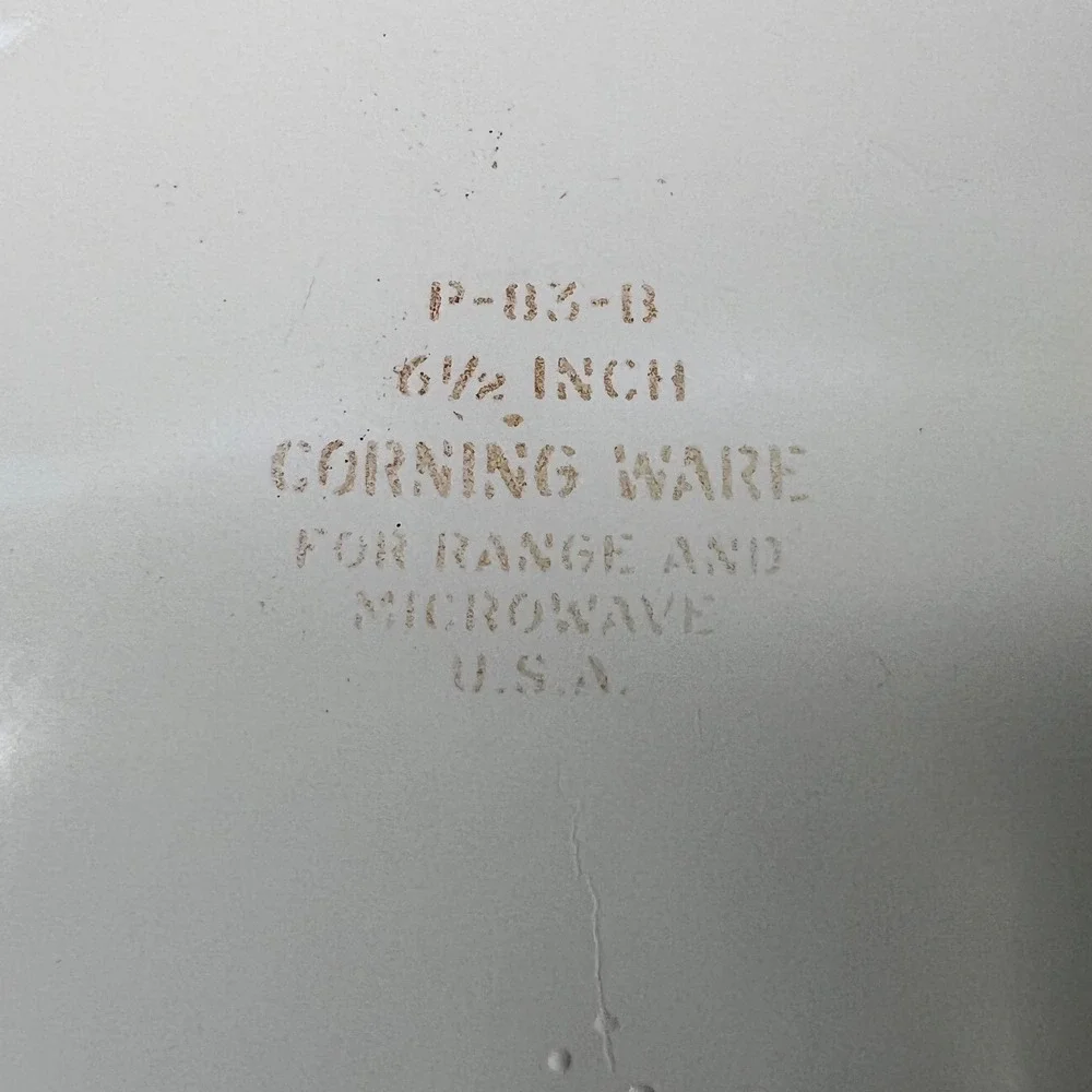 Corning Ware Skillet White Wildflower Floral P-83-B 6.5 Inch